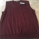 Blue Ocean Collection Men's Acrylic Vest Burgandy Sz XL Blue Ocean Collection Men's Acrylic Vest Burgandy Sz XL