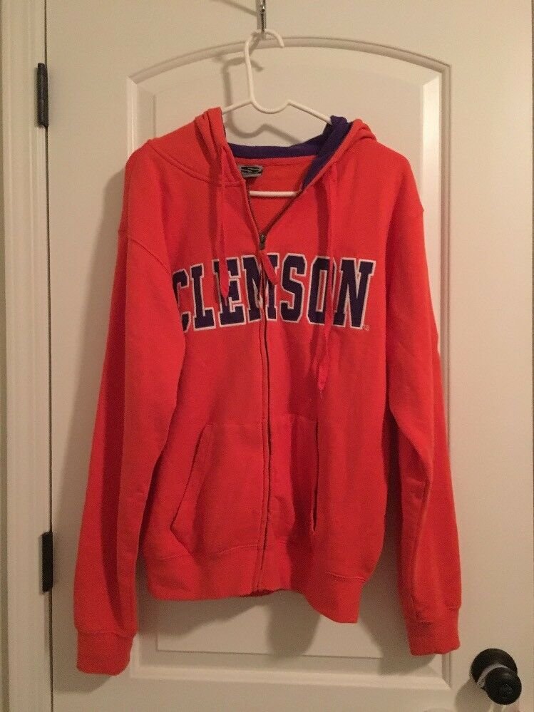 Clemson Tigers Stadium Men's Zip Front Hoodie Sz M MultiColor