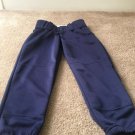 WORTH Women's Softball BaseBall Snap Zippered Pants Sz XS Blue