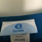 Simply Basic Scrubs Adult Uniform Scrub Top Sz 2X Caribbean Blue