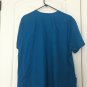 Simply Basic Scrubs Adult Uniform Scrub Top Sz 2X Caribbean Blue