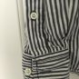 George Men's Long Sleeve Button-Down Gray Striped Shirt Sz S 34-36