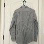 George Men's Long Sleeve Button-Down Gray Striped Shirt Sz S 34-36