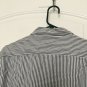George Men's Long Sleeve Button-Down Gray Striped Shirt Sz S 34-36