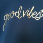 Full Circle Trends Good Vibes Kids Sz M 10/12 Boys SweatShirt Blue