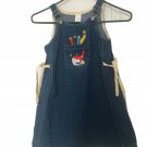 Girls Blue Denim Sleeveless Suspender Dress Sz 5