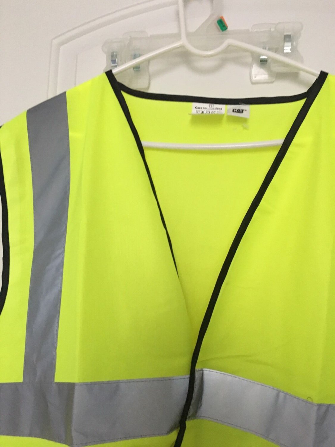 Caterpillar Mens High Visibility Work Safety Vest Yellow Sz XXL