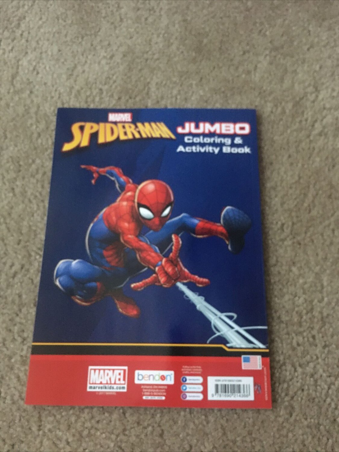 Marvel Spider-Man Jumbo Coloring & Activity Book By Bendon 2017