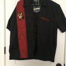 BOWL Banned Apparel Men's Button-Up Short Sleeve Shirt Top Sz XL MultiColor