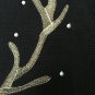 Holiday Reindeer Women's Ugly Christmas Holiday Sweater Sz L 12-14 MultiColor