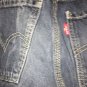 LEVI'S Boys Dark Denim Jean Shorts Sz 16 Regular
