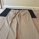 Croft & Barrow Men's Casual Dress Pants Sz 42X30 Pleated Front Khaki