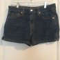 Levis Women's Junior Blue Denim Jean Short Shorts Sz 9 JR