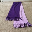 Ladies Reversible Scarf Fleece Scarf Women's Wrap Purple Ladies Reversible Scarf Fleece Scarf Women's Wrap Purple