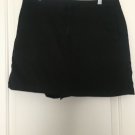 Dockers Stretch Women's Casual Skort Sz 12 Black Skirt