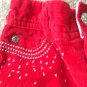 Baby Phat Baby Girl's Casual Corduroy Pants Sz 0-3 Months Red Bottoms