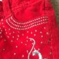 Baby Phat Baby Girl's Casual Corduroy Pants Sz 0-3 Months Red Bottoms
