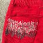 Baby Phat Baby Girl's Casual Corduroy Pants Sz 0-3 Months Red Bottoms