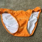 Xhilaration Women's SwimWear Swim Bikini Bottom Sz L Orange MultiColor