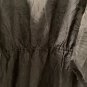 Kika Vargas Women's Plus Size 3X Ruffled Edge Puff Sleeve Midi Dress Black