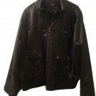 Sean John Big Men's Leather Bomber Jacket Coat Size 3X Black