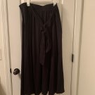 Ava & Viv Women's Plus Size 2X Black Midi A Line Skirt w Size Slit