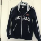 Australia Men's Zip Up Track Jacket Size Small Blue White