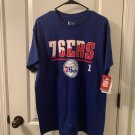 NBA Philadelphia 76ers James Harden #1 T-Shirt Top Men's Size Large Blue