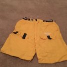 U.S. Polo Assn. Boys Mesh Lined Swim Trunks Board Shorts Size 6 Gold Black