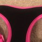 Head Pet Dog Vest Jacket Harness Black Pink Size Medium