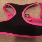 Head Pet Dog Vest Jacket Harness Black Pink Size Medium