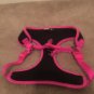 Head Pet Dog Vest Jacket Harness Black Pink Size Medium