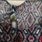 Body Central Women's Patterned Sleeveless Blouse Top Shirt