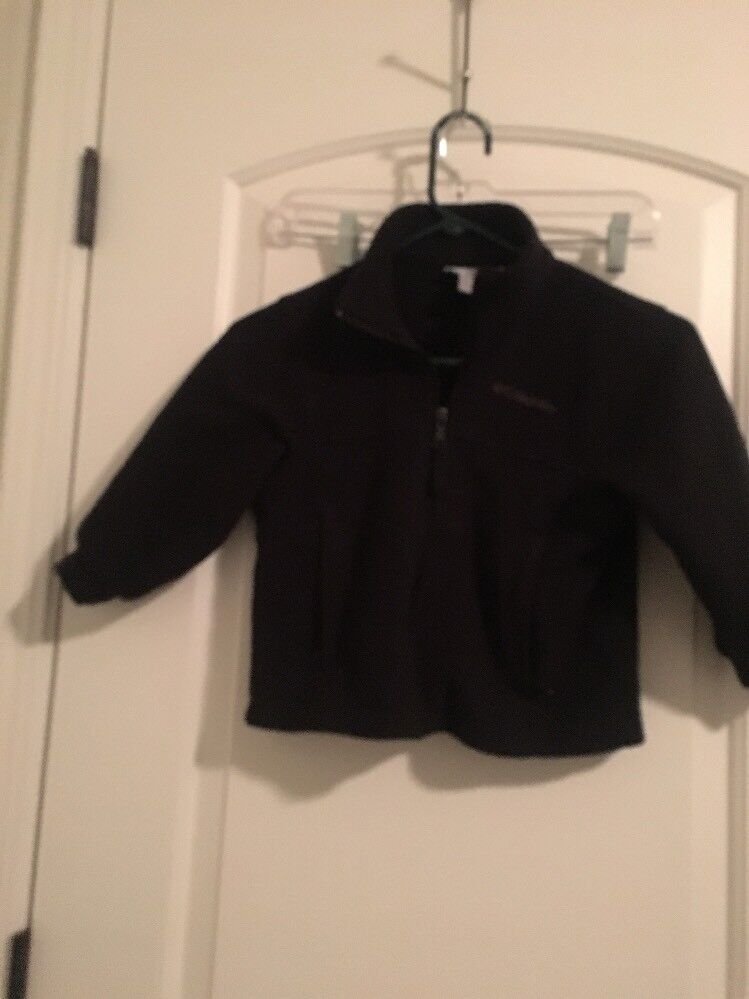 Columbia Sportswear Co. Unisex Kids Fleece Full Zip Jacket Size 4/5 Black