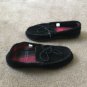 Falls Creek Rustic Cabin Men's Suede Leather House Slipper Shoes Size 9 Black