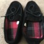 Falls Creek Rustic Cabin Men's Suede Leather House Slipper Shoes Size 9 Black