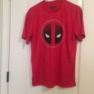 Marvel Deadpool Men's Active Red Short Sleeve T-Shirt Top Size Small