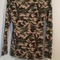 No Boundaries Junior Women's Long Sleeve Shirt Top Size Medium 7-9 Camouflage