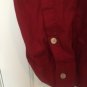 Converse One Star Women's Button Up Long Sleeve Shirt Size 2 Burgundy