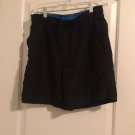 Faded Glory Men's Lined Swimsuit Shorts Size Small 28-30 Black