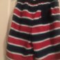 Lands' End Boys Red Blue White Striped Swimsuit Shorts Size 14-16