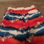 Joe Boxer Men's Patterned Swimsuit Shorts Size Large Red Blue White
