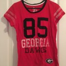 Georgia Bulldogs E5 College Classics Women's Size Large Short Sleeve T-Shirt Red Georgia Bulldogs E5 College Classics Women's Size Large Short Sleeve T-Shirt Red