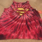 Superman Men's Active Tye Dyed Sleeveless Shirt Top Size Large 42/44