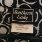 Southern Lady Women's Printed Button Up Short Sleeve Blouse Top Size Medium