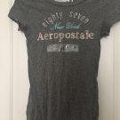 Aeropostale Women's Short Sleeve T-Shirt Top Size Medium Gray Aeropostale Women's Short Sleeve T-Shirt Top Size Medium Gray