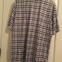 Izod Performance Golf Men's Plaid Short Sleeve Polo Shirt Top Size Large