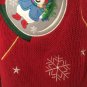 Holiday Editions Women's Button Front Ugly Christmas Sweater Vest Size Medium