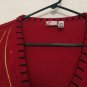 Holiday Editions Women's Button Front Ugly Christmas Sweater Vest Size Medium