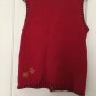 Holiday Editions Women's Button Front Ugly Christmas Sweater Vest Size Medium